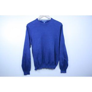Brooks Brothers Shirt Men's Size Medium Navy Supima Cotton Long Sleeve Sweater